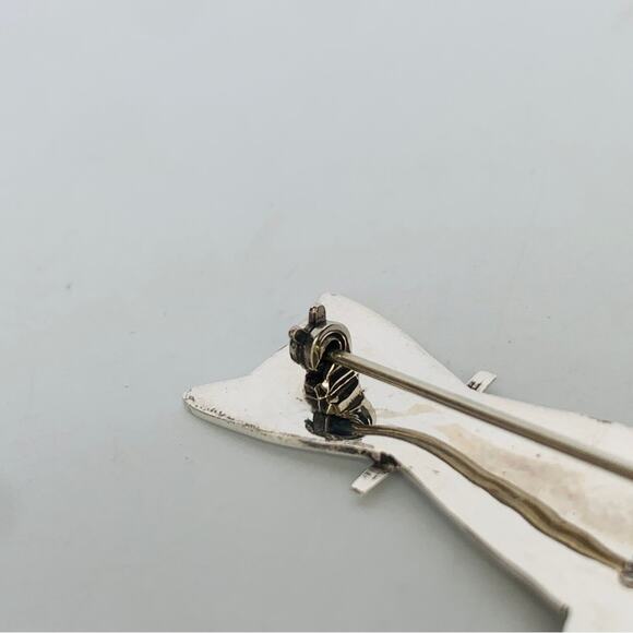 Vintage 925 Cat Brooch - Picture 7 of 11